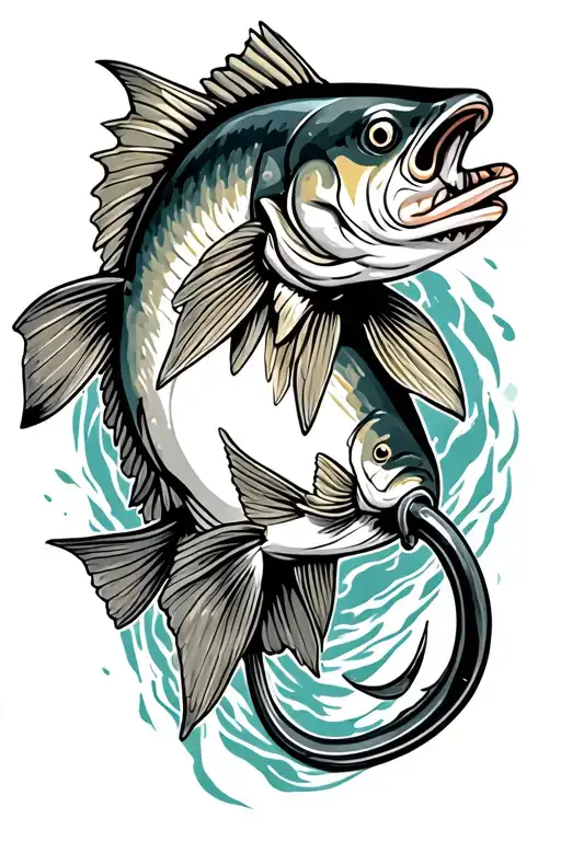 Walleye And Hook