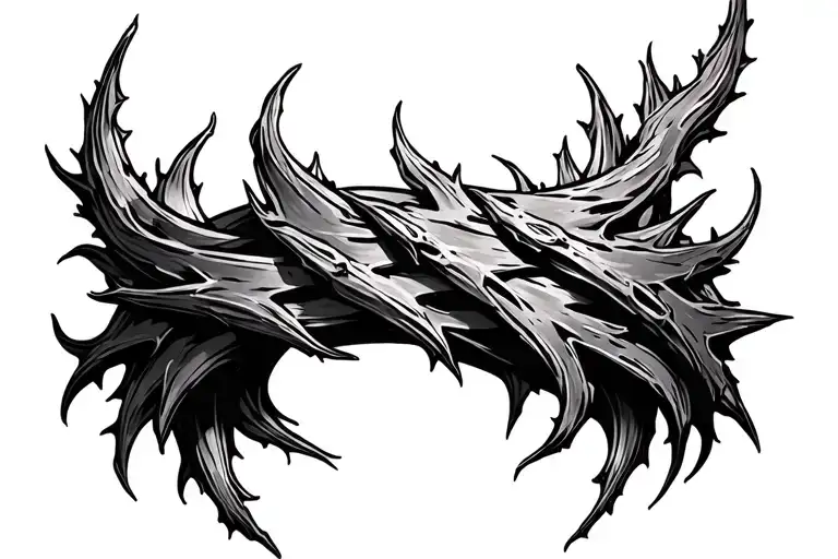 Thorn Bracelet Tattoo On Forearm