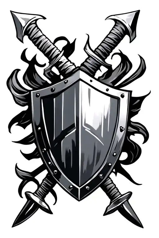 Shield And Crossed Swords