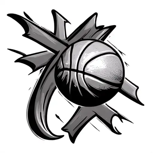 Basketball With A Cross