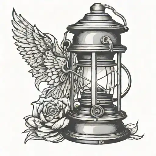 Vintage Lantern Symbol