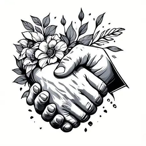 Put It There With A Handshake Underneath