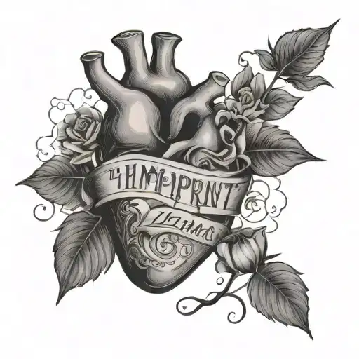 Notebook With Text 'The Imprint Of Your Hand Remains In My Heart'
