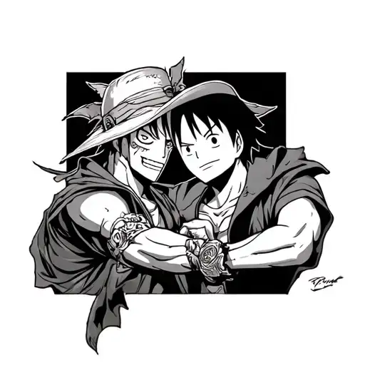 One Piece Zoro Luffy Ace