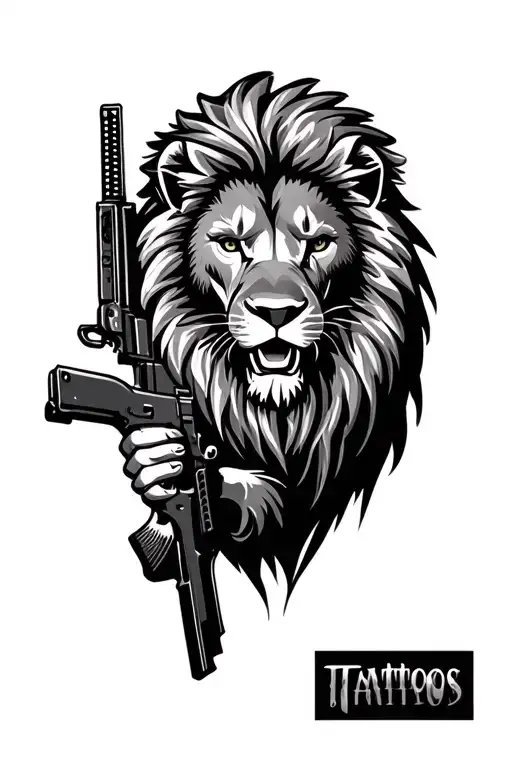 Lion Holding Ak 47