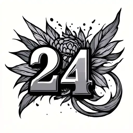 I Would Like A Tattoo With The Number 24