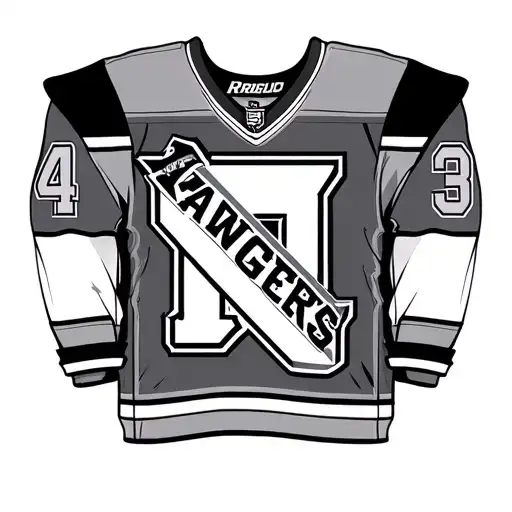 Hockey Jersey 34 New York Rangers