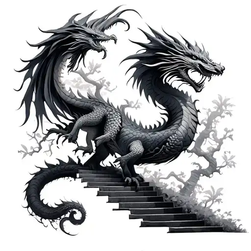 Dragon Phoenix Tree Stairway