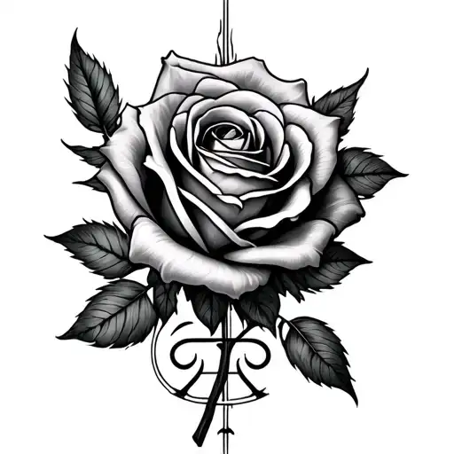 Roses And Zodiac Symbol
