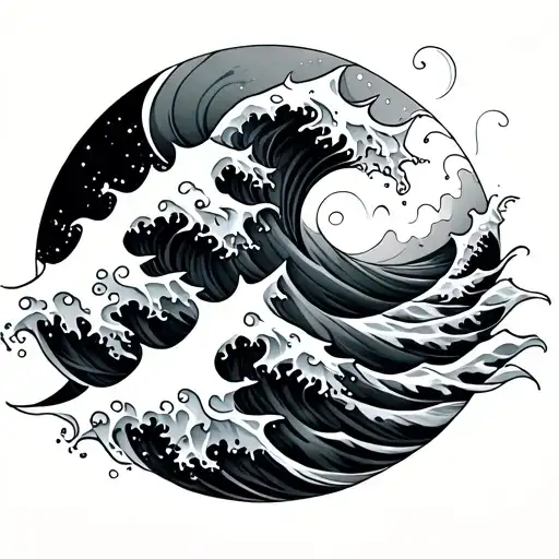 Waves Flowing