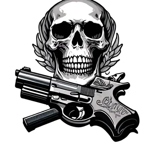 Skull And Gun
