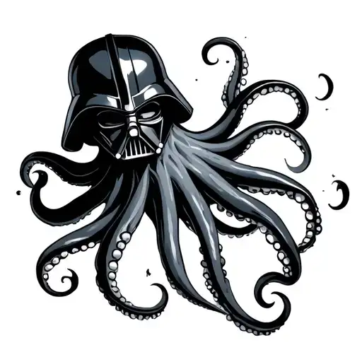Simple Dark Vader Octopus