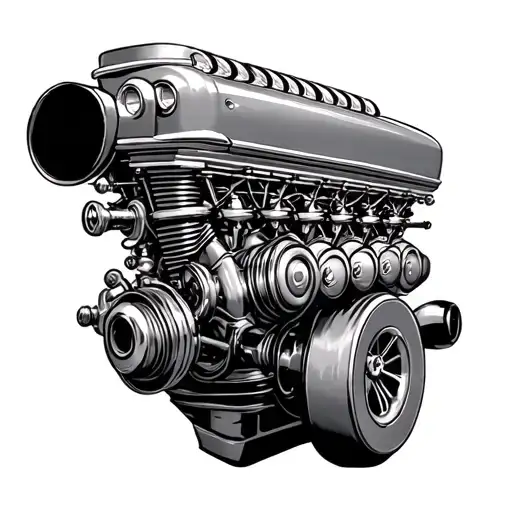 Engine Parts V8 Mopar Ratfink Style Driller