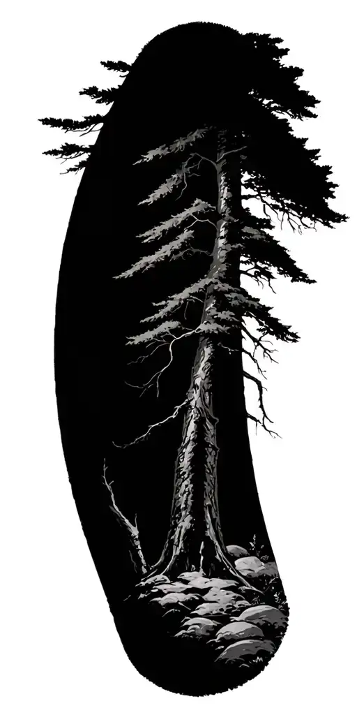 Forest Nature Elements Like Trees