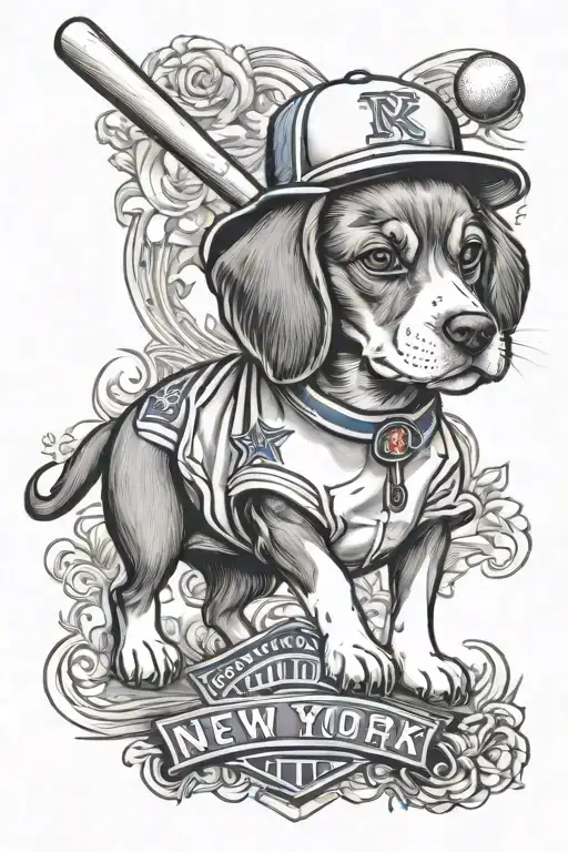 Baseball New York Rangers Beagle
