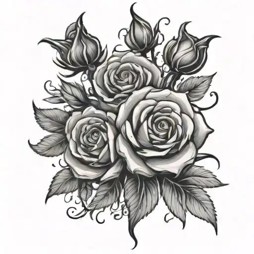 Athena Roses Surrounding