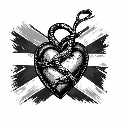 Rebel Flag Heart Don't Tread On Me