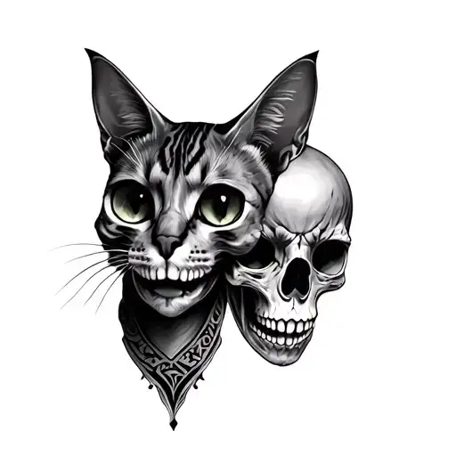Two Cat Skulls