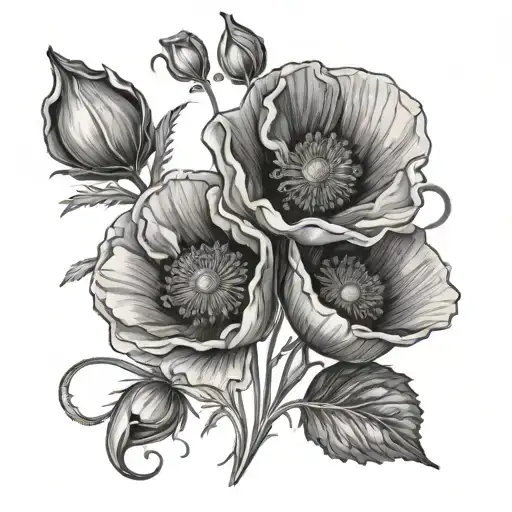 Poppies Intertwined