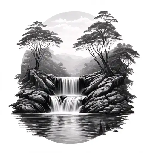 Rainforest Waterfall