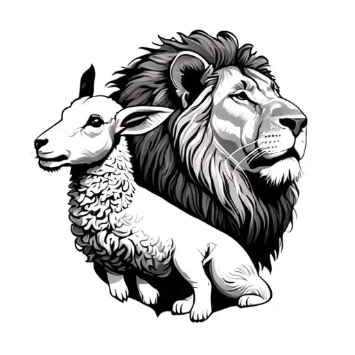 Lion And Lamb Coming Christian