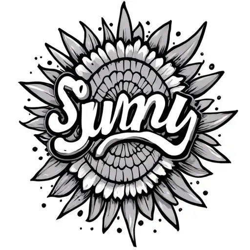 Sunny Name Written