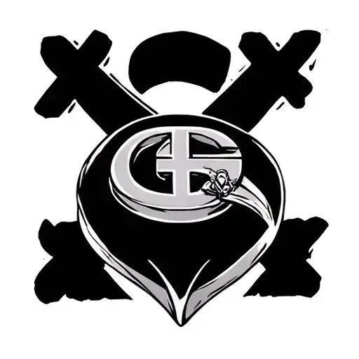 Ring With Cross And G M