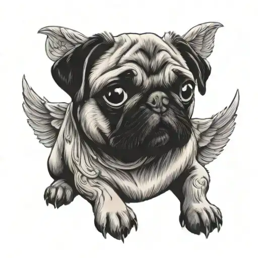 Pug Angel