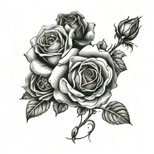 Roses On My Arm Complete With