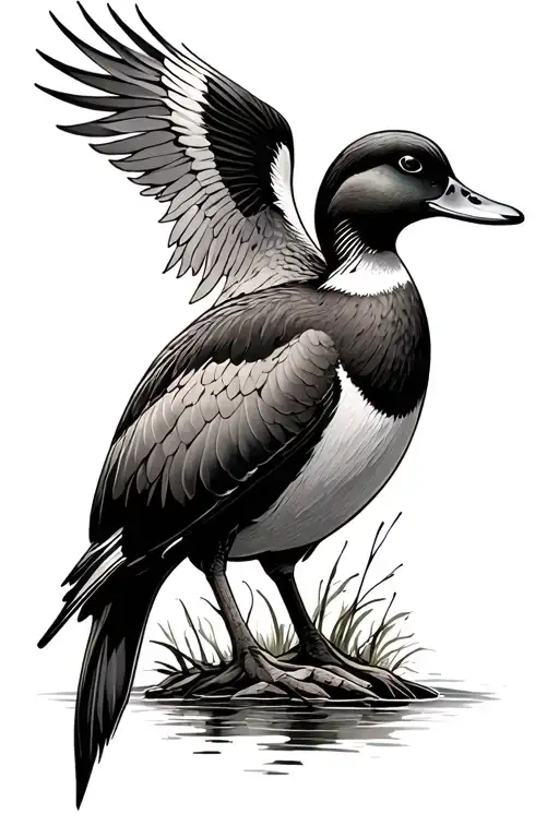 Duck Hunting Christian Cross