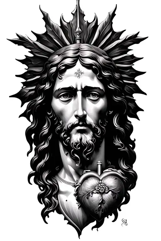 Visage Du Christ Sacred Heart