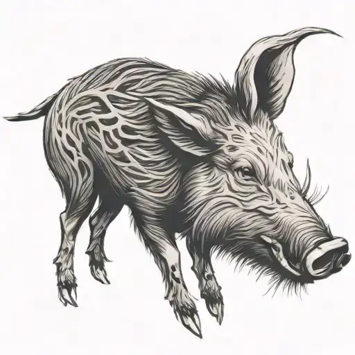 Wild Boar Face