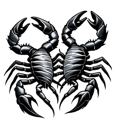 Two Scorpions Making A Heart With Their Tails