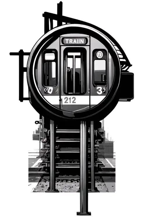 A New York City Metro 1 2 3 Train Sign
