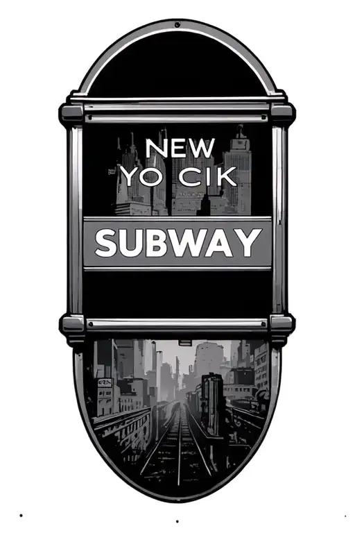 A New York City Subway Sign
