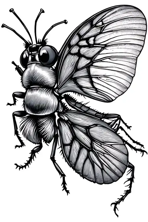 Moth An Beetle Flying