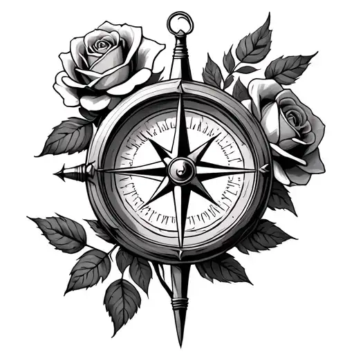 Compass With Roses