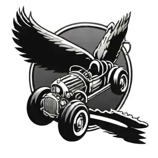 Wings Roller Coaster Car Simple