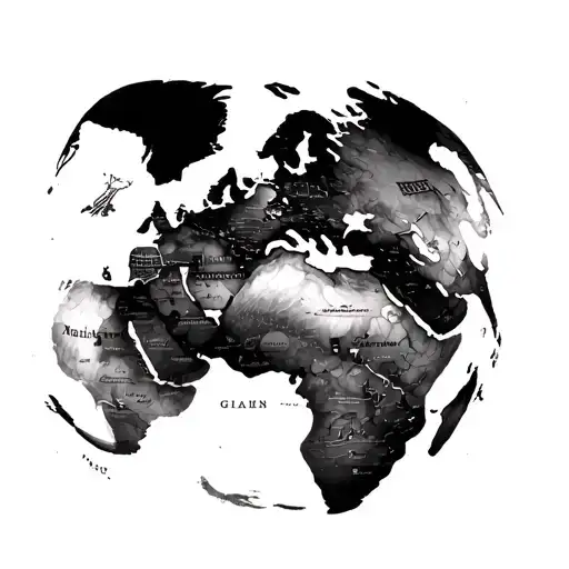 Music Changing The World Map With Landmarks