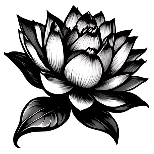 Neck Tattoo Lotus Flower