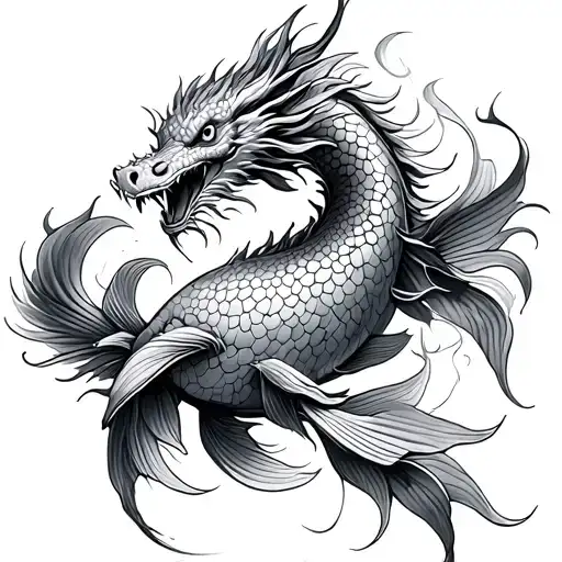 Dragon Koi Fish