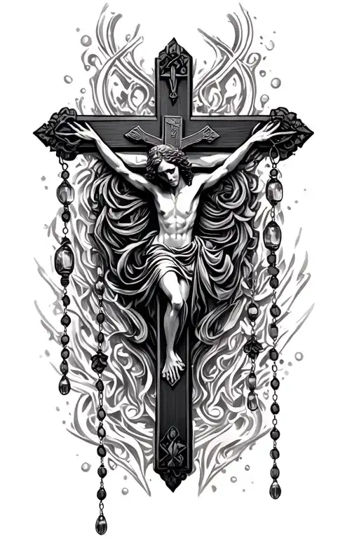 Cyber Sigilism Rosary With Crucifix