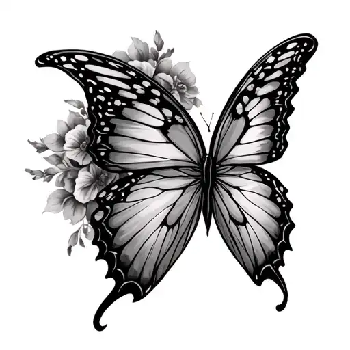 Butterfly Tattoo Design But The Wings Is The Sergio Cupido Painting Of Romeo And Juliet