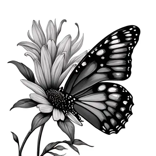Butterfly And Flower