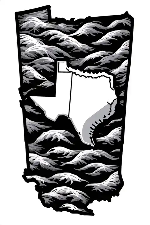 Texas State Outline