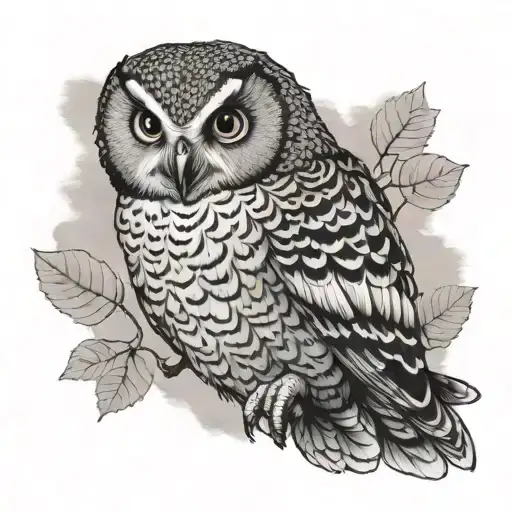 Mid Flight Powerful Owl