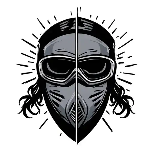 Cartoon Network Ski Mask Split