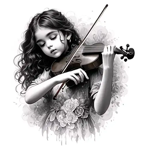 Girl Playing Violin