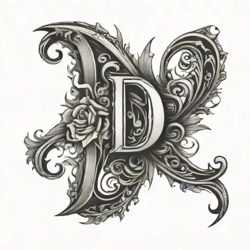 Write The Name Demond Inside The Letter D Shape Surrounded