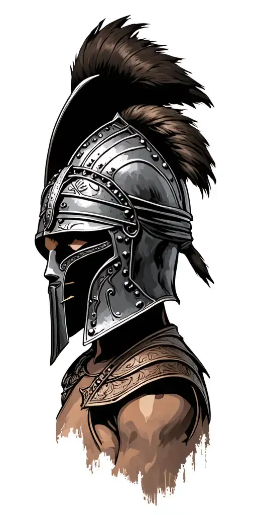 Gladiator Helmet Adorned